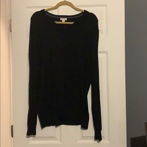 Men Large Black Merona Sweater